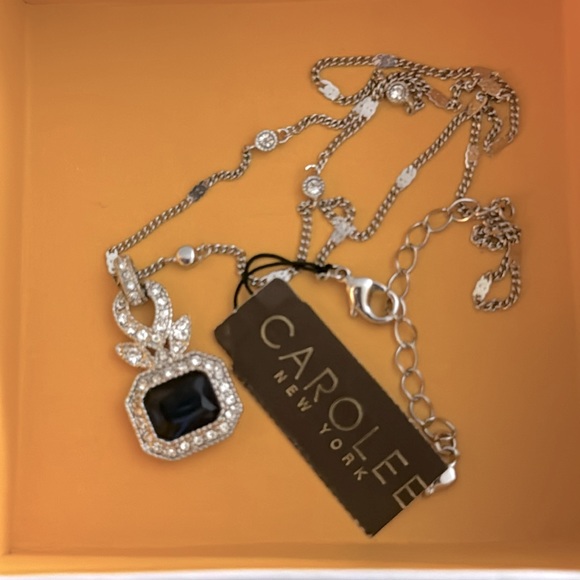 NWT Carolee Sapphire and Silver Tone Costume Jewelry Set - Picture 4 of 5